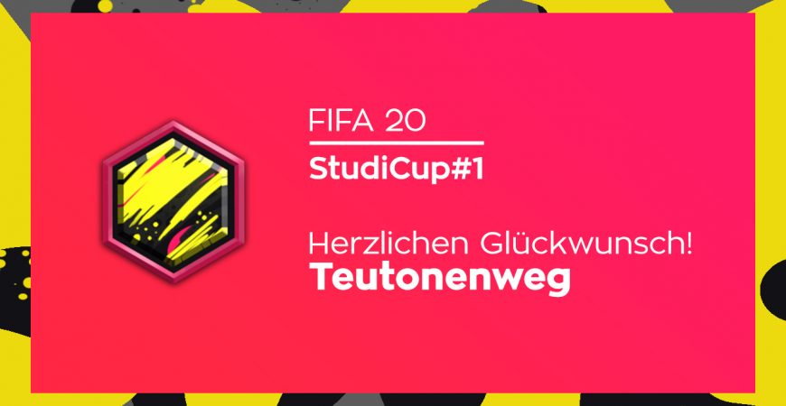 Teutonenweg gewinnt den ersten FIFA 20 StudiCup!