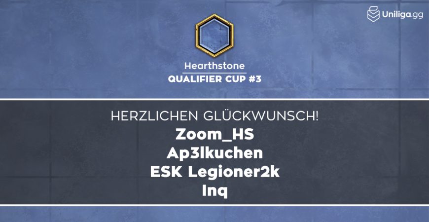 HS: Das sind die Sieger des Qualifier Cup #3