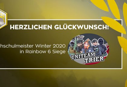 R6S: Uniteam Trier wird der erste Hochschulmeister!